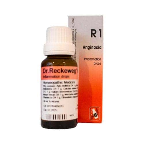 Reckeweg Angiacid Drops 1 22ml (Inflammation ,throat Swollen, Tonsils Swollen)