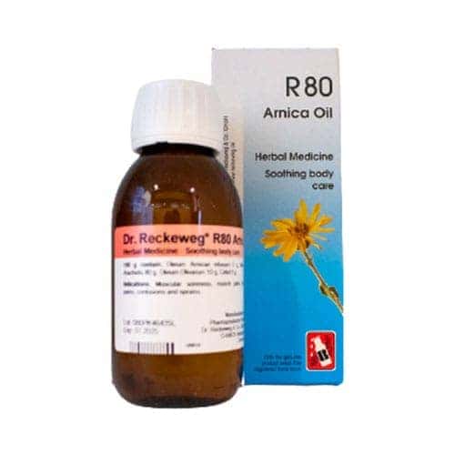 Reckeweg Arnica 80 Oil (10%) 100ml (soothing Baby Care, Muscular Soreness And Stiff Joints)