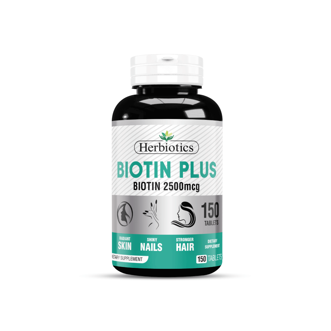 Herbiotics Biotin Plus 2500 Mcg 150 Tabs (For Skin Hairs And Nails)