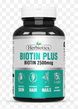 Herbiotics Biotin Plus 2500 Mcg 150 Tabs (For Skin Hairs And Nails)