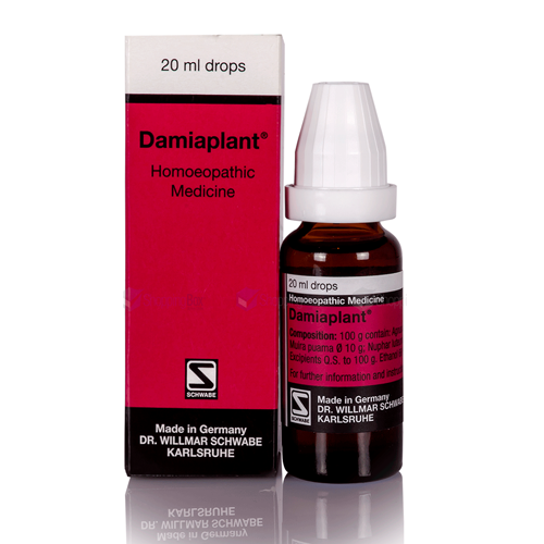 PACK OF 2 - Schwabe Damiaplant Drops 20ml (Male Impotency)