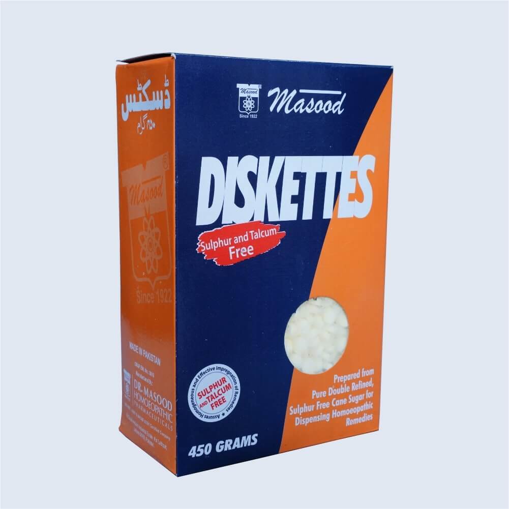 Dr Masood Diskettes Grain Size 1 (green)450gms (for Dispensing Homeopathic Remedies)