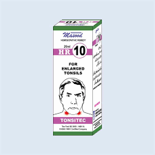 Dr Masood Hr-10 (tonsitec)20ml (Enlarged Tonsils, Sore Throat, Tonsillitis)