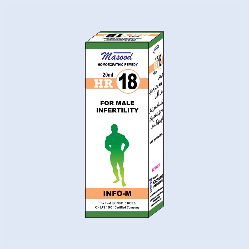 Dr Masood Hr-18 (info-m) 20ml (male Infertility, Oligospermia, Spermatorrhea, Sexual Weakness In Men)