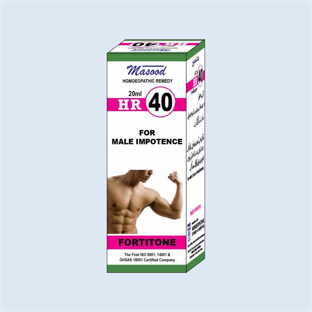 Dr Masood Hr-40 (fortitone) 20ml (impotency, Male Sexual Debility, Masturbation, Spermatorrhea)