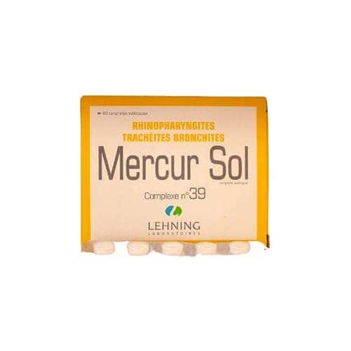 Lehning Mercurius Sol Complex 39 Tablets (sore Throat & Cough)