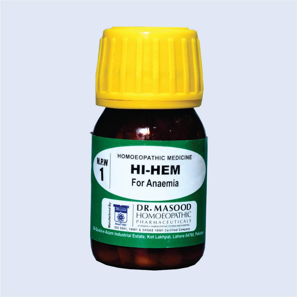 Dr Masood Mpw-01 (hi–hem) 500gms (anaemia, Iron Deficiency)