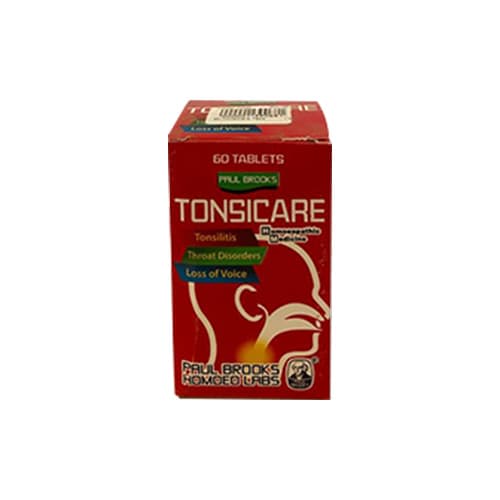 Paul Brooks Tonsicare Tabs 60tablets (tonsilitis And Sore Throat Remedy)