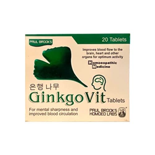 Paul Brooks Ginkgo Vital  Tablets 20 TAB (Lack of vitality)