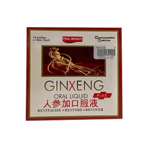 Paul Brooks Ginxeng Ampule 10ml (a Remedy For All Ills Or Difficulties)