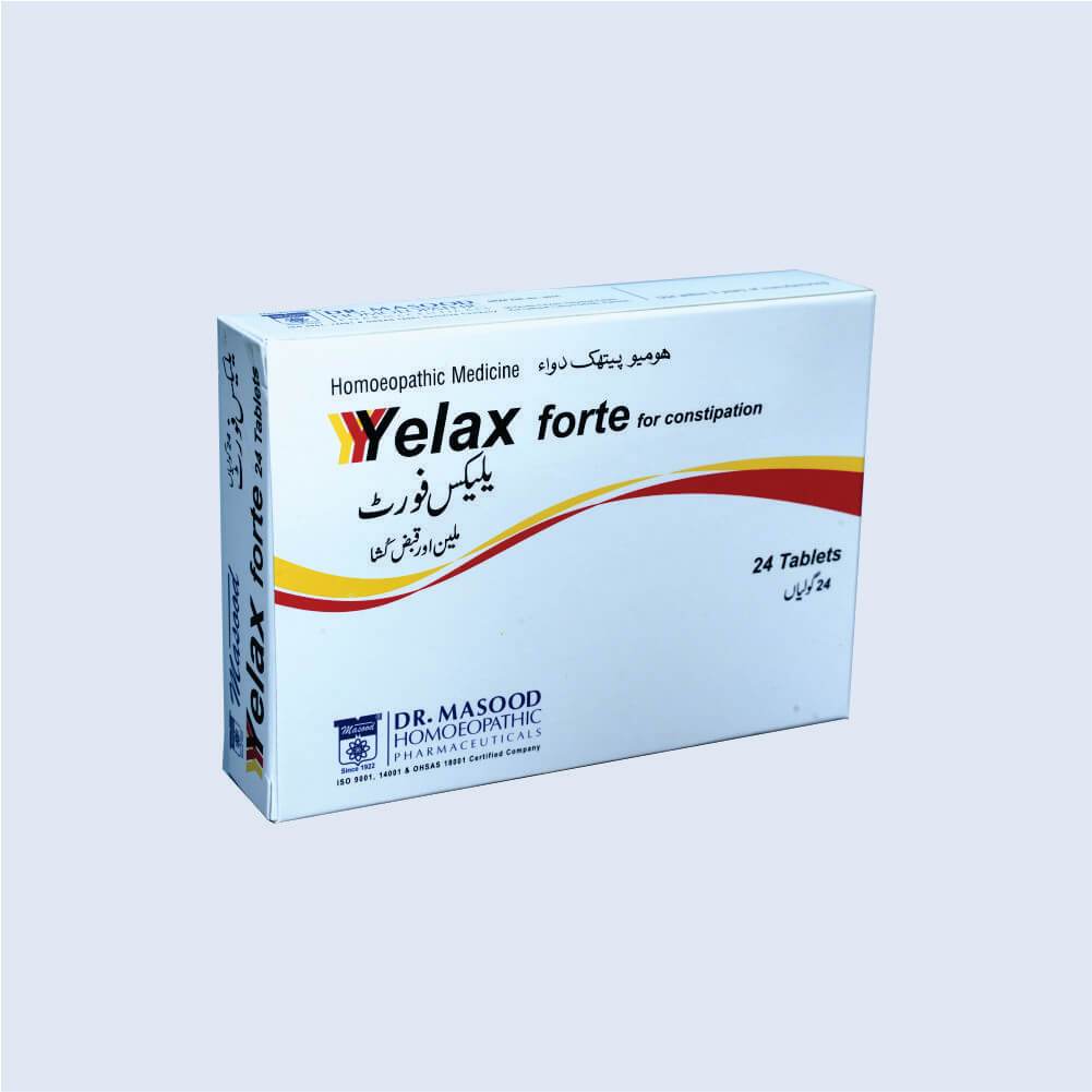 Dr Masood Yelax Forte Tablet 24s (acidity, Constipation, Piles)