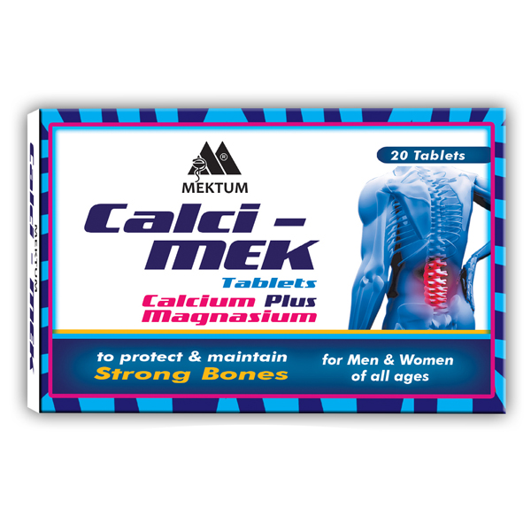 Mektum Calci- Mek 20 Tablets (calcium Supplement, Bones & Joint)