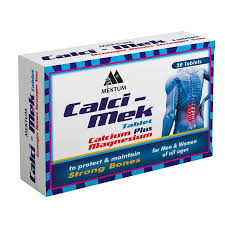 Mektum Calci- Mek 20 Tablets (calcium Supplement, Bones & Joint)