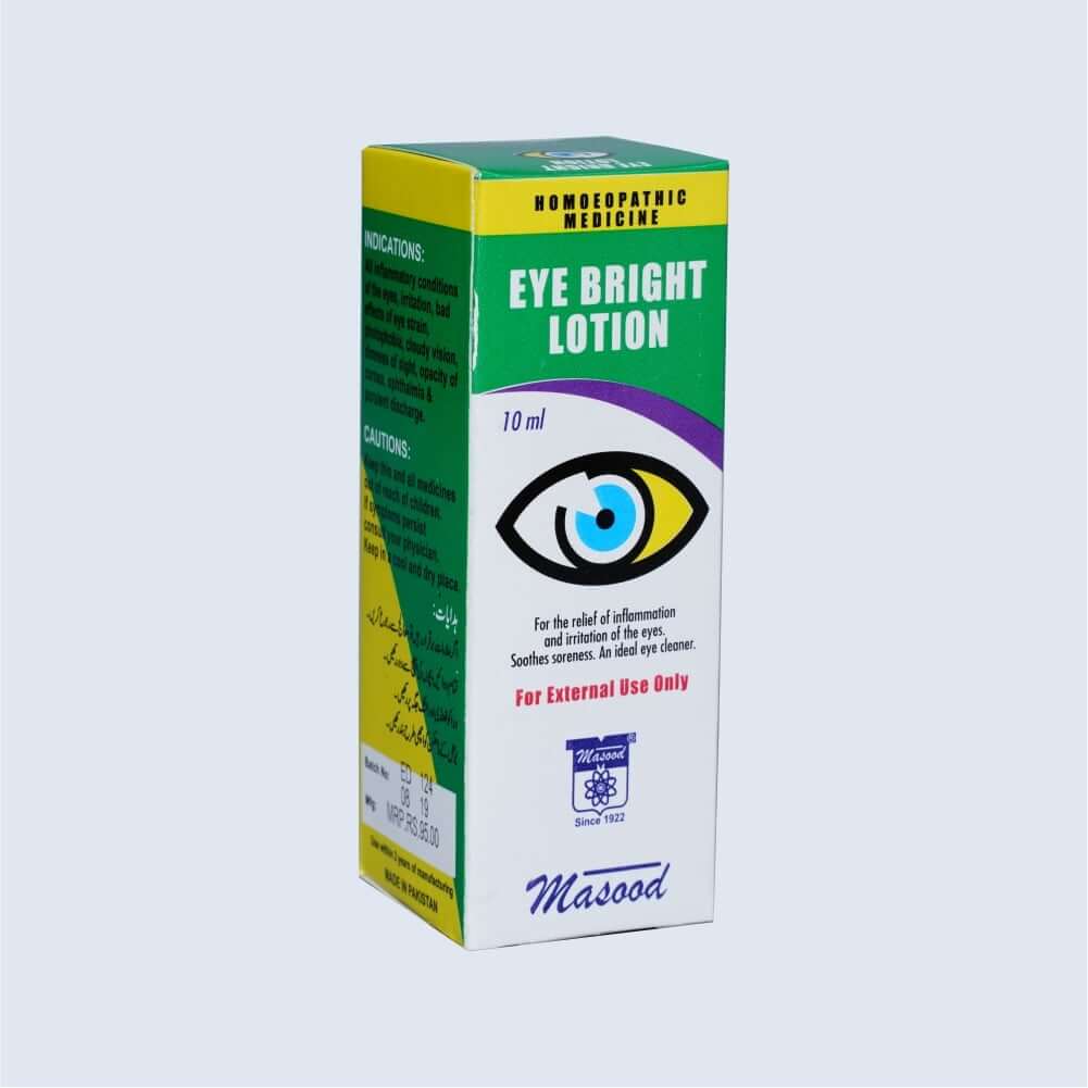 Dr Masood Eye Bright Lotion 10ml (Blurred Vision, Conjunctivitis, Eye Affections, Eye Sight Improvement, Eye Strain)