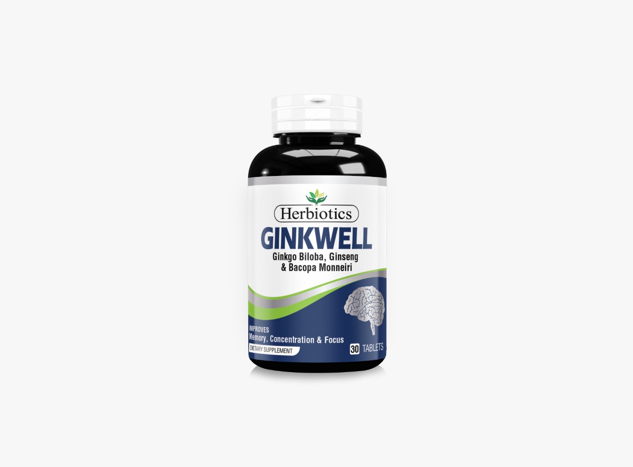 Herbiotics GinkWell (30's) (BRAIN HEALTH FOR MEMORY & FOCUS)
