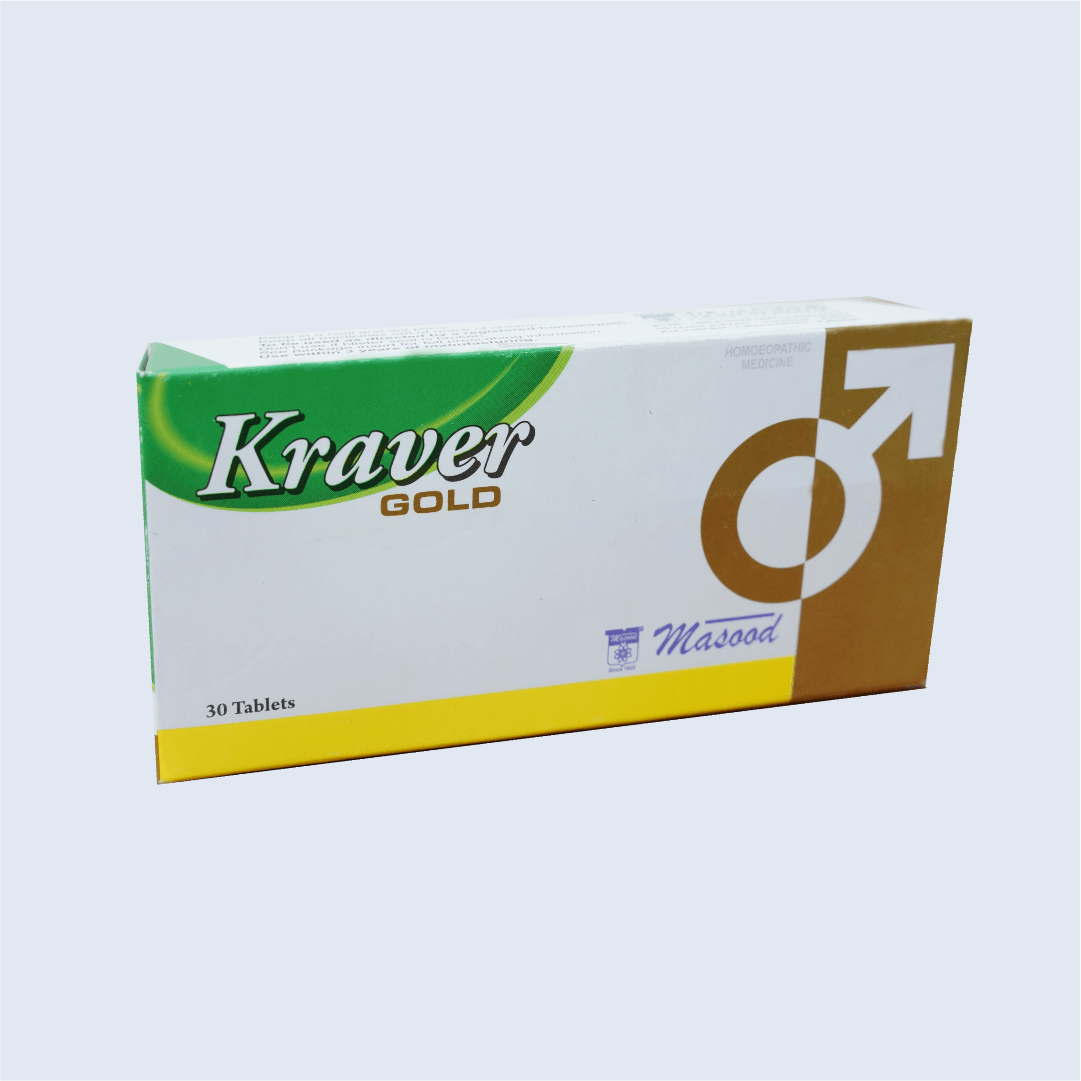 Dr Masood Kraver Gold Tablet 30s (Male Hormonal Imbalance, Male Infertility, Sexual Weakness)