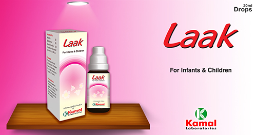 Kamal Laak Drops 20ml (relieves In Fever And Also Helps To Normalize The Inflammation Of Throat, Stomach, Joints, Intestines, Ears, Lungs,skin In Children)