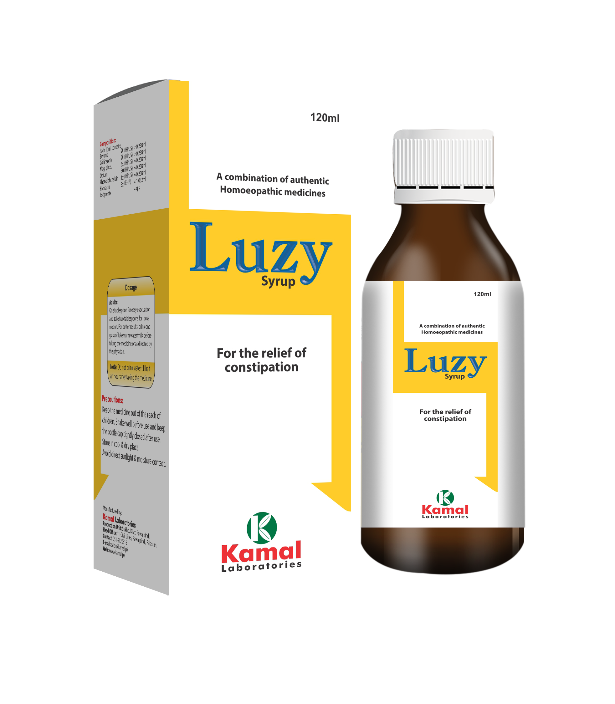 Kamal Luzy Syrup 120ml (acute And Chronic Constipation)