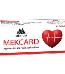 Mektum Mekcard 30 Tablets (blood Pressure & Heart Dysfunction)