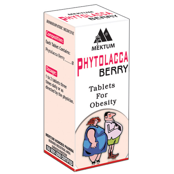 Mektum Phytolacca Berry 30 Tablets (obesity, Weight Loss)